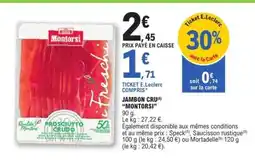 E.Leclerc JAMBON CRU MONTORSI offre