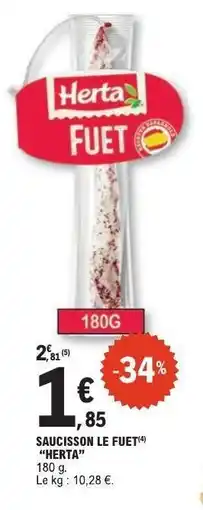 E.Leclerc Saucisson Le Fuet 'Herta' offre