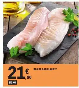 E.Leclerc DOS DE CABILLAUD offre