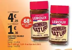 E.Leclerc Chicorée Soluble Leroux offre