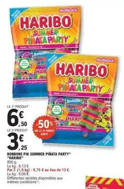 E.Leclerc BONBONS PIK SUMMER PIÑATA PARTY “HARIBO” offre