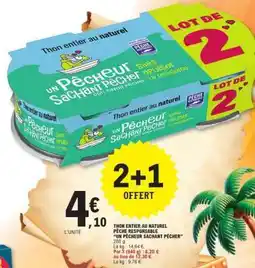 E.Leclerc THON ENTIER AU NATUREL offre