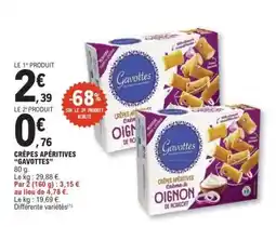 E.Leclerc CRÊPES APÉRITIVES GAVOTTES offre