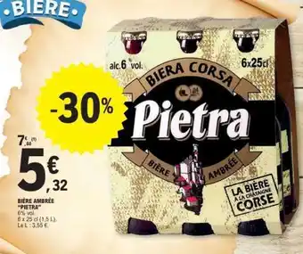 E.Leclerc Bière Ambrée Pietra offre