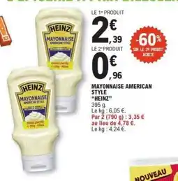 E.Leclerc Mayonnaise American Style Heinz offre