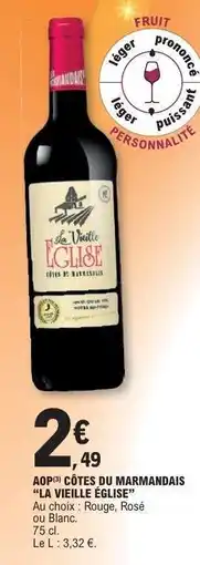 E.Leclerc AOP CÔTES DU MARMANDAIS LA VIEILLE EGLISE offre