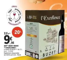 E.Leclerc AOP Buzet Rouge L'Excellence offre