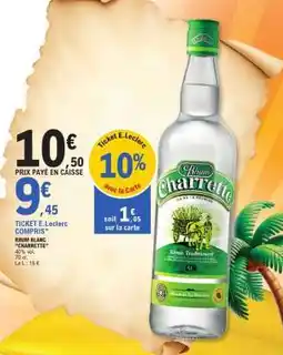 E.Leclerc Rhum Blanc Charrette offre