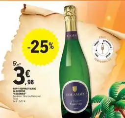 E.Leclerc AOP Vouvray Blanc La Réserve 'Couamais' offre