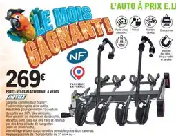 E.Leclerc PORTE-VÉLOS PLATEFORME 4 VÉLOS offre