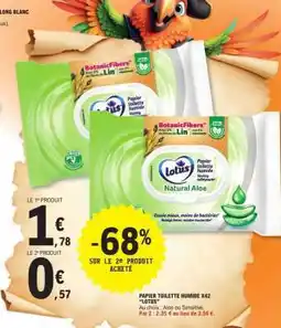 E.Leclerc Papier Toilette Humide X42 'Lotus' offre