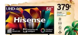 E.Leclerc Hisense TV LED 58A6K offre