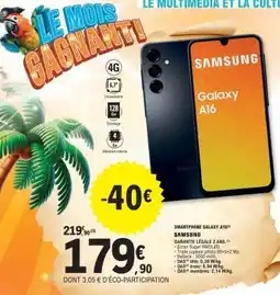 E.Leclerc Samsung Galaxy A16 offre
