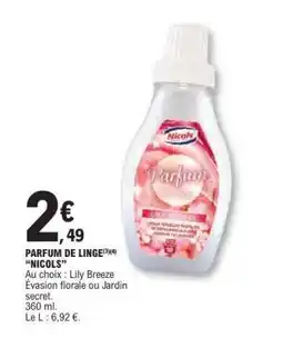 PARFUM DE LINGE NICOLS