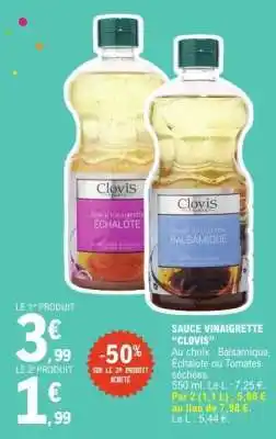 E.Leclerc SAUCE VINAIGRETTE “CLOVIS” offre