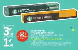 E.Leclerc Café en capsule 'Starbuck by Nespresso' offre