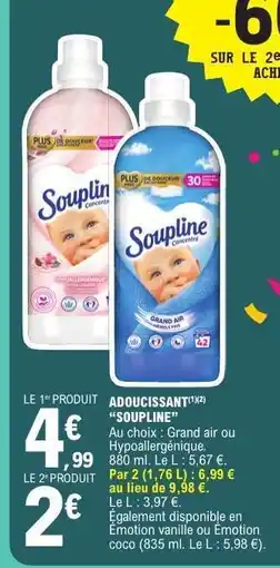 E.Leclerc Adoucissant Soupline offre