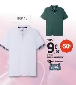 E.Leclerc 2 POLO HOMME offre
