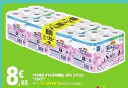 E.Leclerc PAPIER HYGIÉNIQUE SOIE 2 PLIS “FOXY” offre