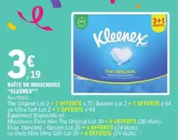 E.Leclerc BOÎTE DE MOUCHOIRS “KLEENEX” offre