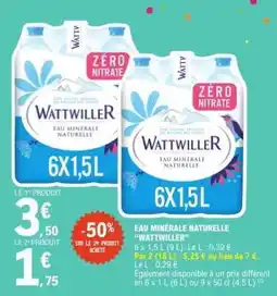 E.Leclerc Eau Minérale Naturelle Wattwiller offre