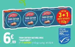 E.Leclerc Thon Entier Nature Msc Saupiquet offre
