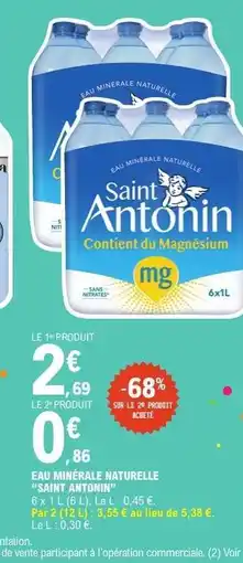 E.Leclerc Eau Minérale Naturelle Saint Antonin offre