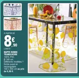 E.Leclerc NAPPE RONDE TRANSLUCIDE offre