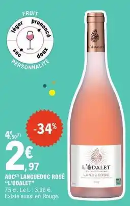 E.Leclerc AOC Languedoc Rosé 'L'ODalet' offre