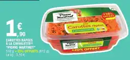 E.Leclerc Carottes râpées à la ciboulette offre