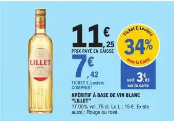 E.Leclerc LILLET offre
