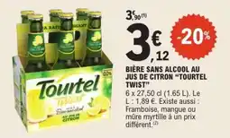 E.Leclerc BIÈRE SANS ALCOOL AU JUS DE CITRON “TOURTEL TWIST” offre