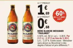 E.Leclerc PAULANER Weissbier offre