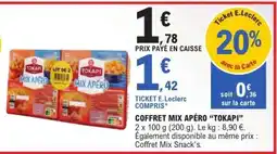 E.Leclerc COFFRET MIX APÉRO “TOKAPI” offre