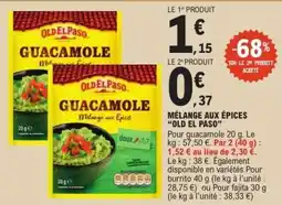 E.Leclerc MÉLANGE AUX ÉPICES “OLD EL PASO” offre