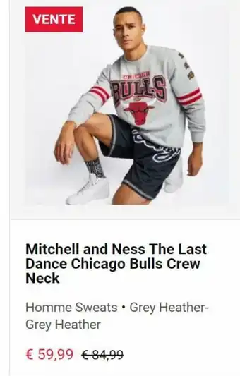 Mitchell and ness the last dance chicago bulls crew neck