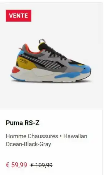 Foot Locker Puma RS-Z offre