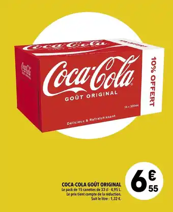 Supeco Coca-cola goût oiriginal offre