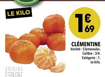 Supeco Clémentine offre
