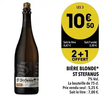 Supeco Bière blonde st stefanus offre