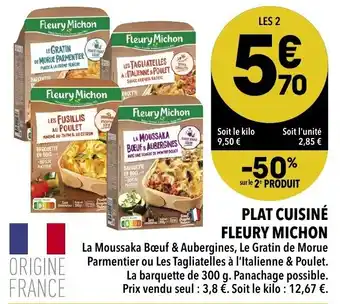 Supeco Plat cuisiné fleury michon offre