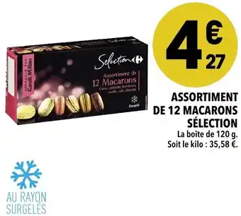 Supeco Assortiment de 12 macarons sélection offre