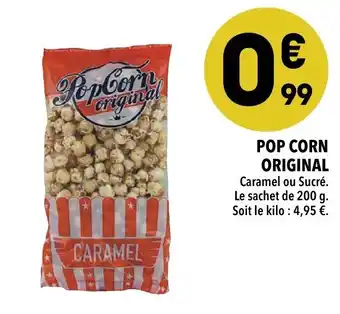 Supeco Pop corn original offre