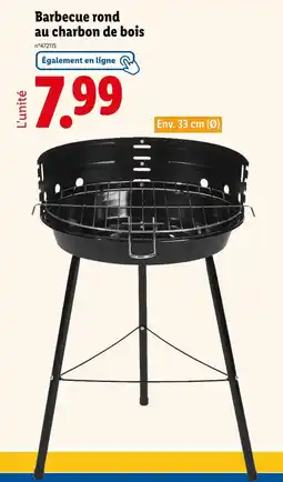 Lidl Grill Meister Barbecue rond au charbon de bois offre