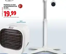 Lidl SilverCrest Ventilateur sur pied ou Rafraîchisseur d'air de table offre