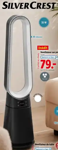 Lidl SilverCrest Ventilateur sur pied offre