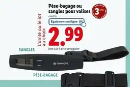 Lidl TOPMOVE Pèse-bagage ou sangles pour valises offre