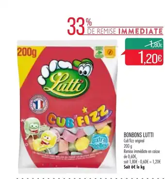 Match Bonbons lutti offre