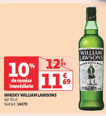 Auchan Supermarché WILLIAM LAWSONS Whisky offre