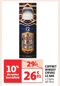 Auchan Supermarché CHIVAS Coffret whisky offre